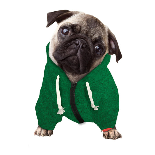 Casino Poker Chips Print Dog Zip Up Hoodie