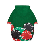 Casino Poker Chips Print Dog Zip Up Hoodie