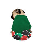 Casino Poker Chips Print Dog Zip Up Jacket