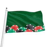 Casino Poker Chips Print Flag