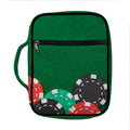 Casino Poker Chips Print Front Pocket Bible Bag