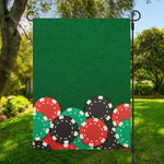 Casino Poker Chips Print Garden Flag