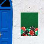 Casino Poker Chips Print Garden Flag