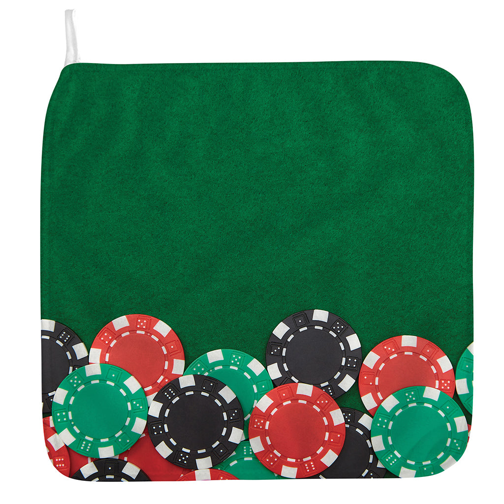 Casino Poker Chips Print Hand Towel