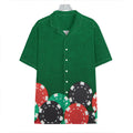 Casino Poker Chips Print Hawaiian Shirt