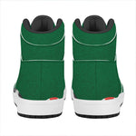 Casino Poker Chips Print High Top Leather Sneakers