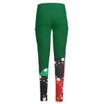 Casino Poker Chips Print High-Waisted Pocket Leggings