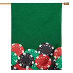Casino Poker Chips Print House Flag