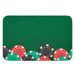Casino Poker Chips Print Indoor Door Mat