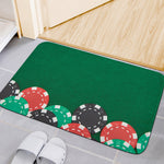 Casino Poker Chips Print Indoor Door Mat