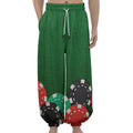 Casino Poker Chips Print Lantern Pants