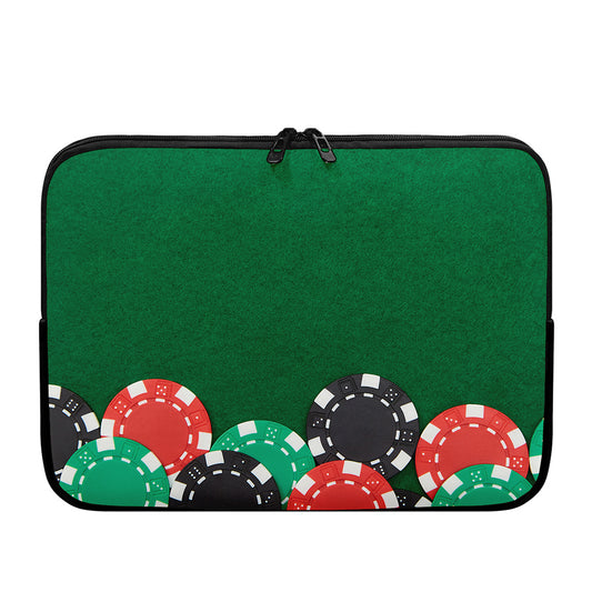Casino Poker Chips Print Laptop Sleeve