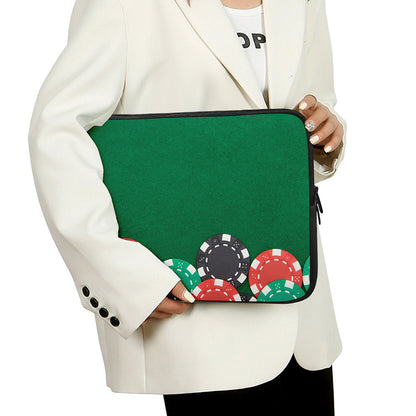 Casino Poker Chips Print Laptop Sleeve
