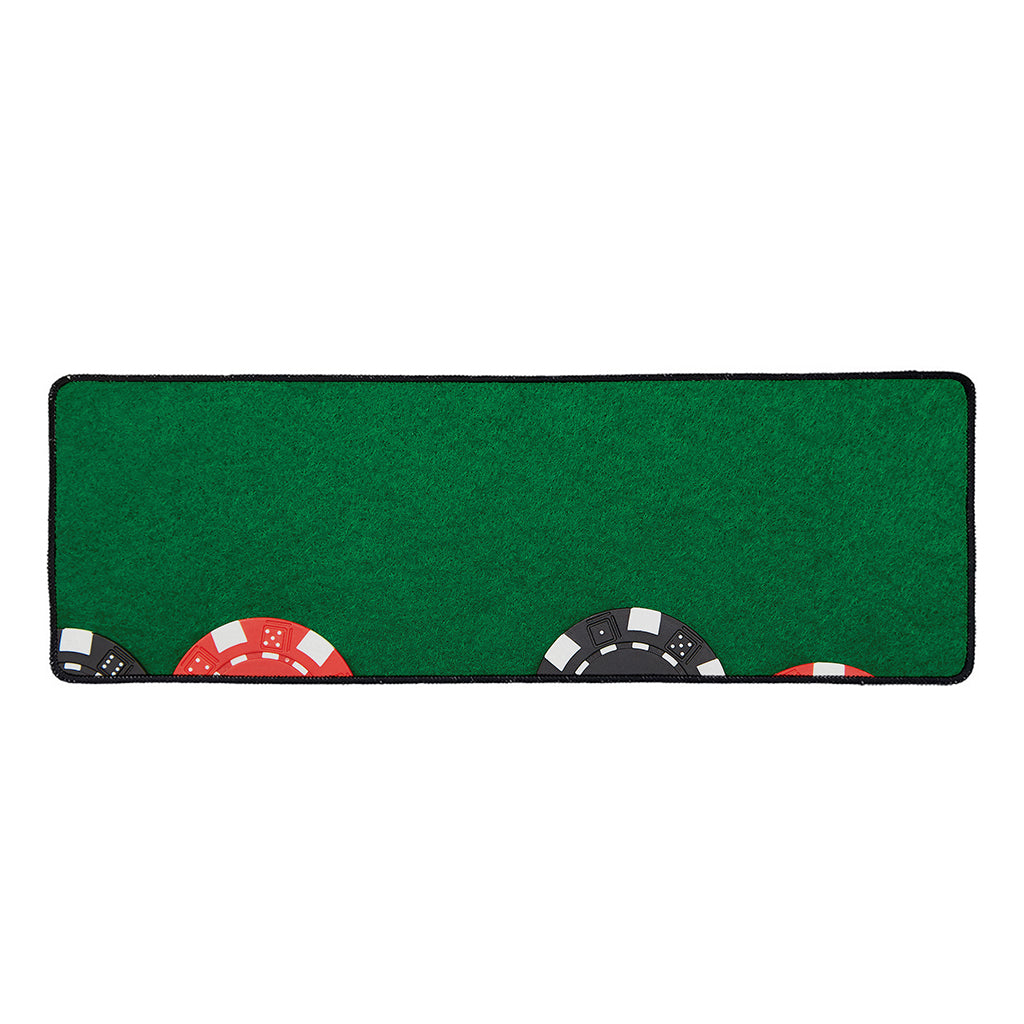 Casino Poker Chips Print Long Kitchen Mat