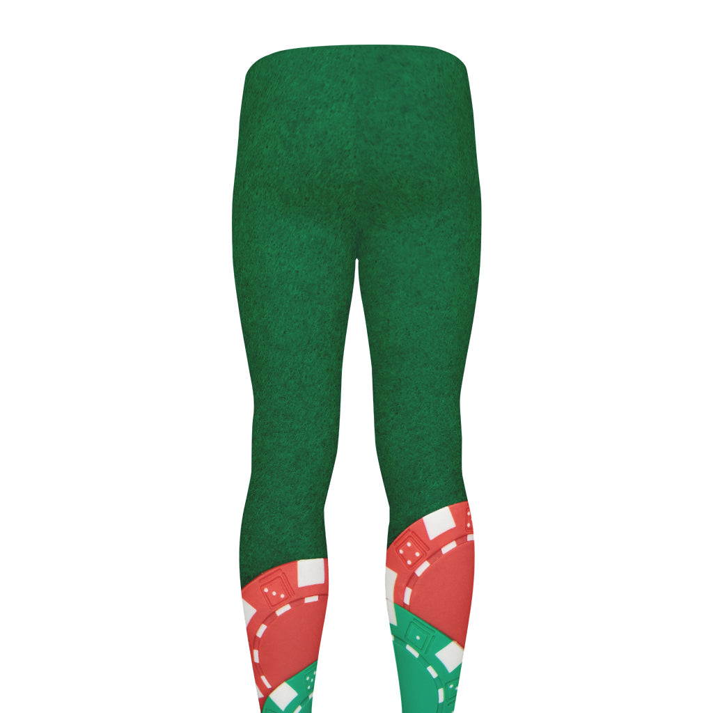 Casino Poker Chips Print Men's leggings
