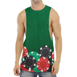Casino Poker Chips Print Men's Muscle Tank Top
