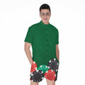 Casino Poker Chips Print Men's Romper
