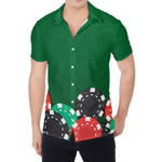 Casino Poker Chips Print Men's Shirt