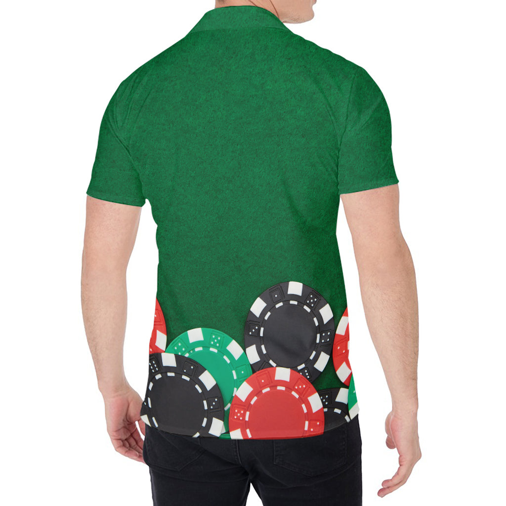 Casino Poker Chips Print Men's Shirt