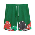 Casino Poker Chips Print Men's Athletic Shorts