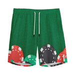 Casino Poker Chips Print Men's Sports Shorts
