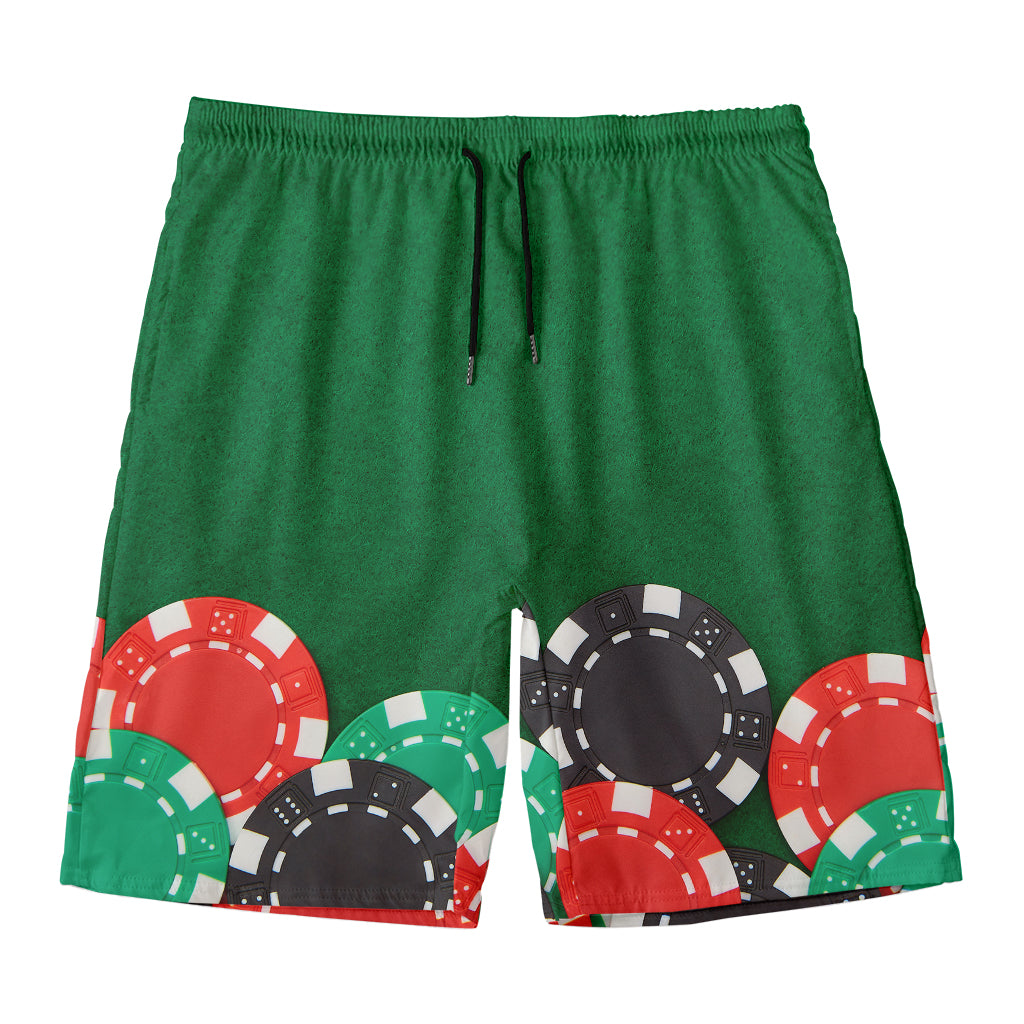 Casino Poker Chips Print Men's Swim Trunks