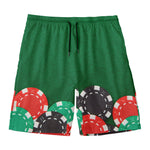 Casino Poker Chips Print Men's Swim Trunks