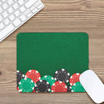 Casino Poker Chips Print Mouse Pad