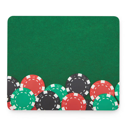 Casino Poker Chips Print Mouse Pad