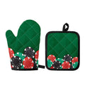 Casino Poker Chips Print Oven Mitt And Pot Holder Set
