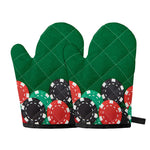 Casino Poker Chips Print Oven Mitts