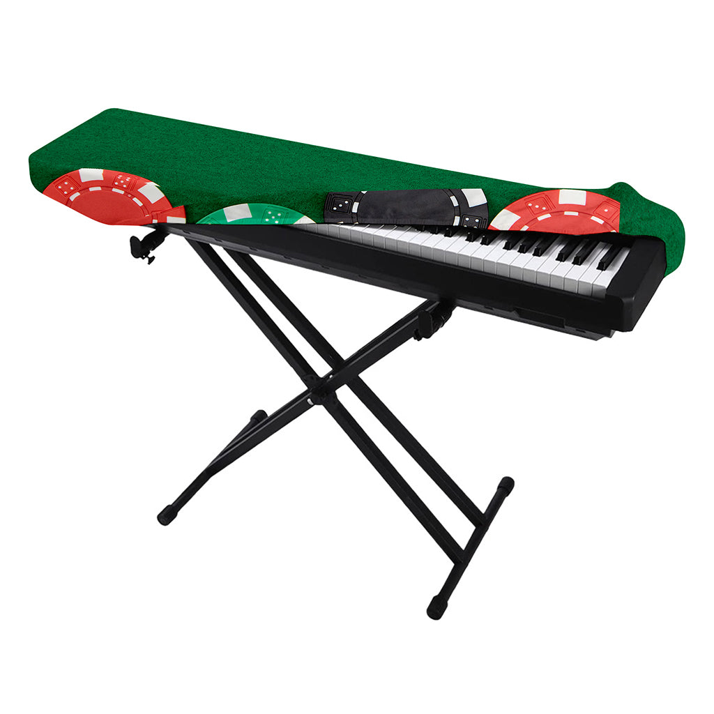Casino Poker Chips Print Piano Keyboard Cover
