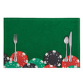 Casino Poker Chips Print Placemat