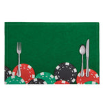 Casino Poker Chips Print Placemat