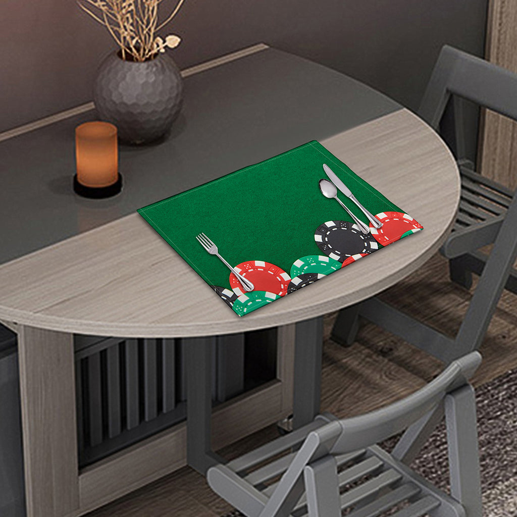 Casino Poker Chips Print Placemat