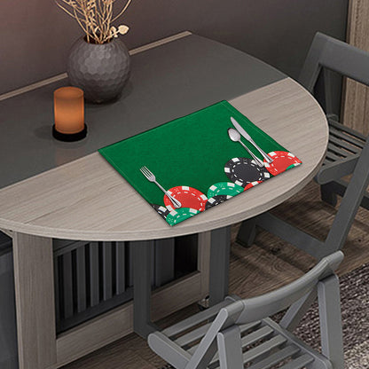 Casino Poker Chips Print Placemat