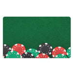 Casino Poker Chips Print Polyester Doormat