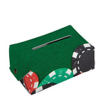 Casino Poker Chips Print Rectangle Tissue Box Cover