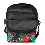 Casino Poker Chips Print Rectangular Crossbody Bag