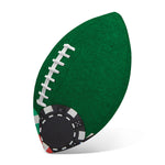 Casino Poker Chips Print Rugby Ball