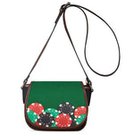 Casino Poker Chips Print Saddle Bag