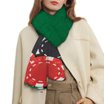 Casino Poker Chips Print Scarf