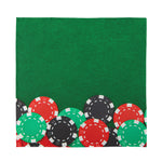 Casino Poker Chips Print Silk Bandana