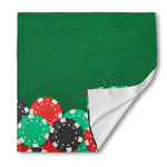 Casino Poker Chips Print Silk Bandana