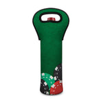 Casino Poker Chips Print Single Neoprene Wine Tote