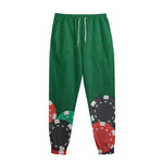 Casino Poker Chips Print Sweatpants