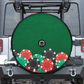 Casino Poker Chips Print Tire Cover With Camera Hole