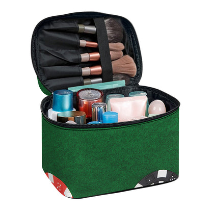 Casino Poker Chips Print Travel Makeup Bag