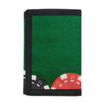 Casino Poker Chips Print Trifold Wallet