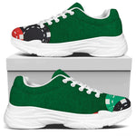 Casino Poker Chips Print White Chunky Shoes